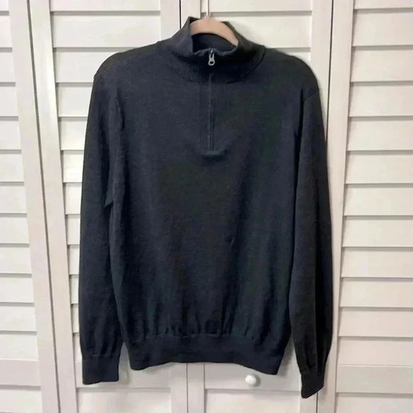 J. Crew Other - J. Crew 1/4 Zip 100% Merino Wool Long Sleeve Pullover Sweater Size Large Slim